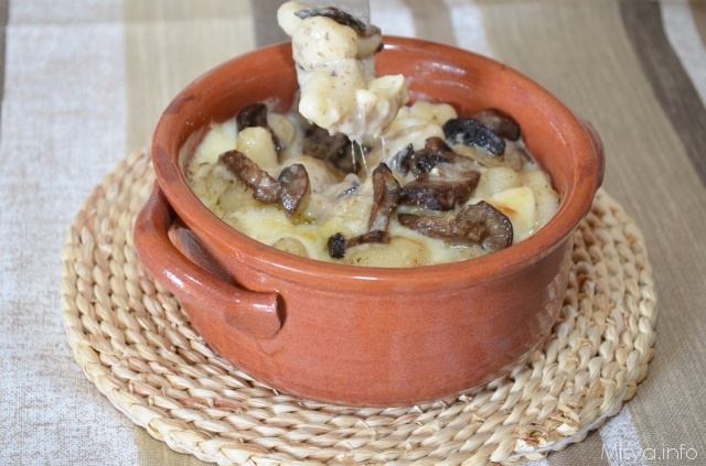 gnocchi con i funghi porcini