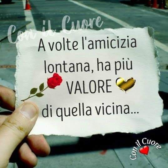 lìamicizia ha un valore immenso. a volte la trovi quando meno te lo aspetti