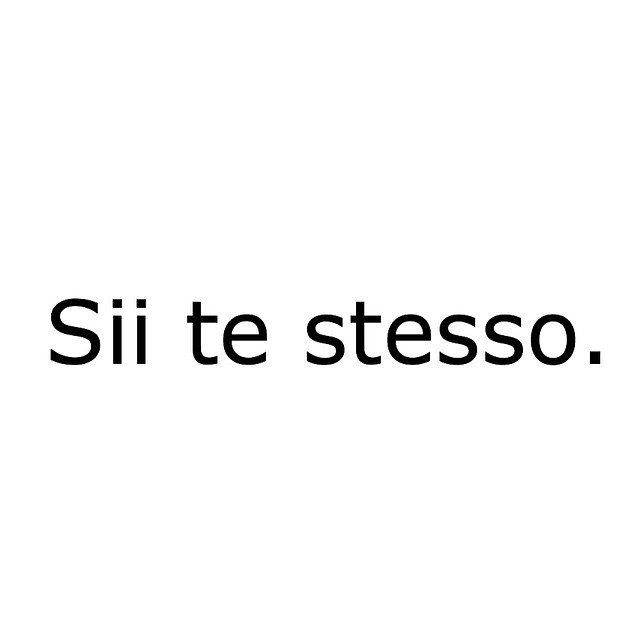 sii te stesso