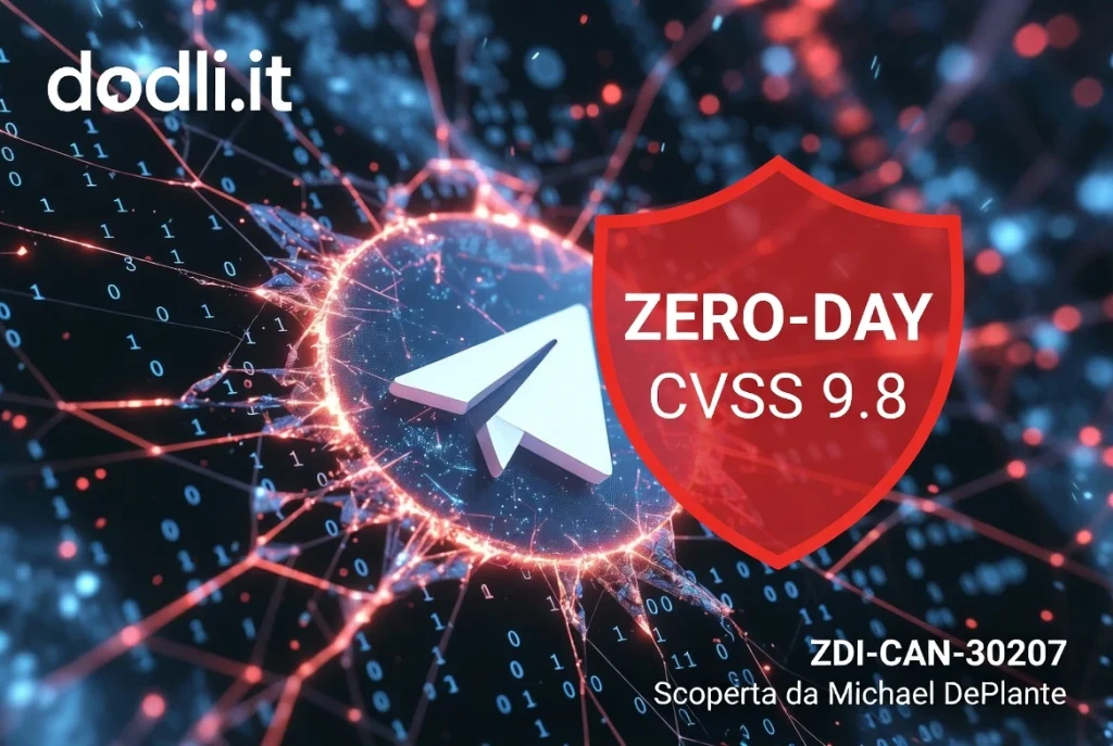 Scoperta una zero-day CVSS 9.8 in Telegram (possibile zero-click). Analisi tecnica, catena di attacco e strategie di difesa per trader algoritmici e aziende FinTech. Agisci prima della disclosure di luglio 2026